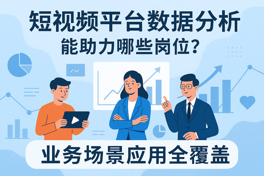 短视频平台数据分析能助力哪些岗位？业务场景应用全覆盖