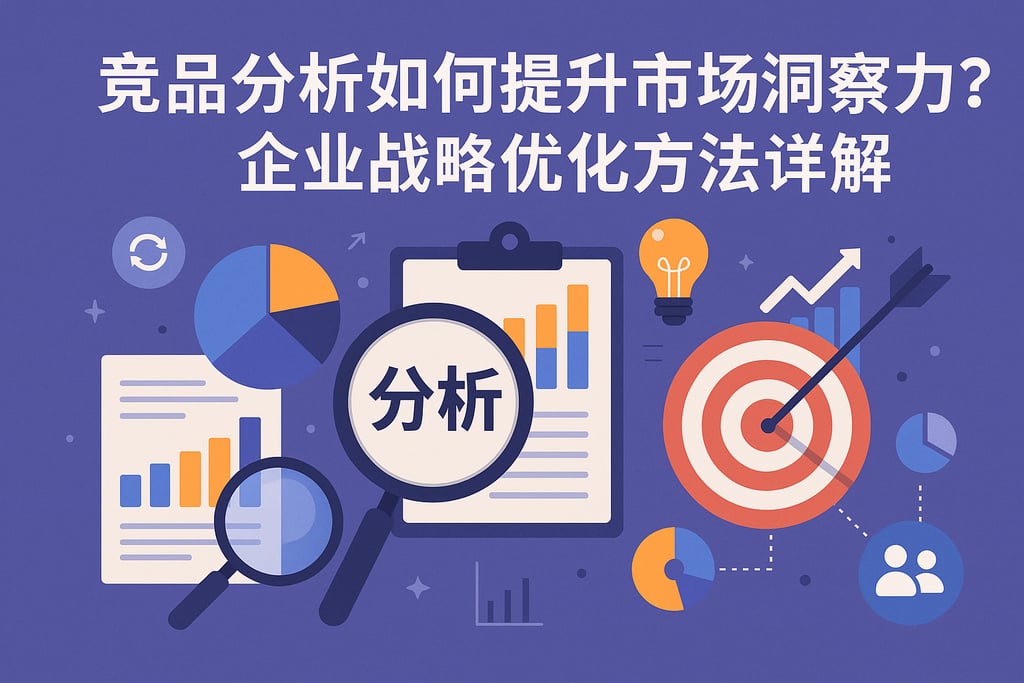 竞品分析如何提升市场洞察力？企业战略优化方法详解