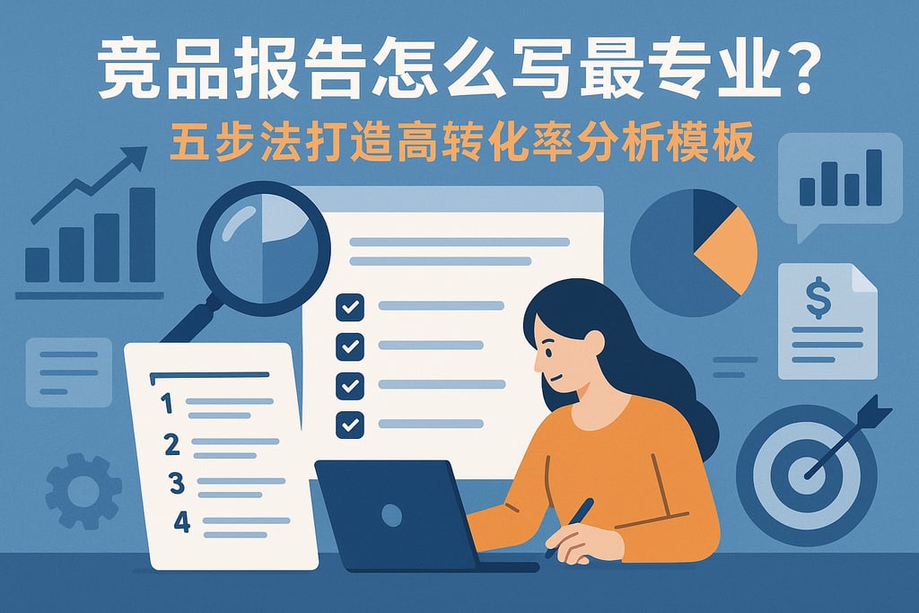竞品报告怎么写最专业？五步法打造高转化率分析模板