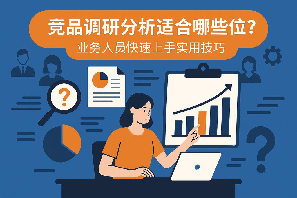 竞品调研分析适合哪些岗位？业务人员快速上手实用技巧
