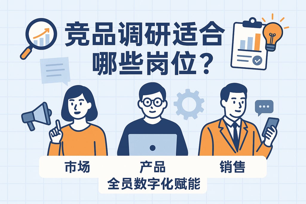 竞品调研适合哪些岗位？市场、产品、销售全员数字化赋能