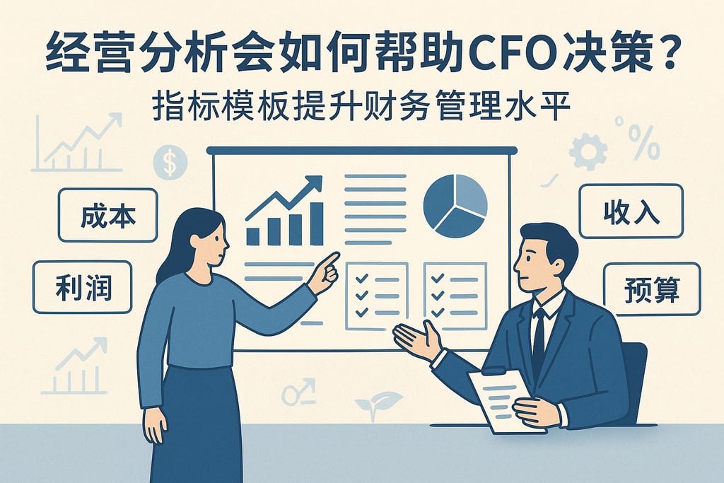 经营分析会如何帮助CFO决策？指标模板提升财务管理水平