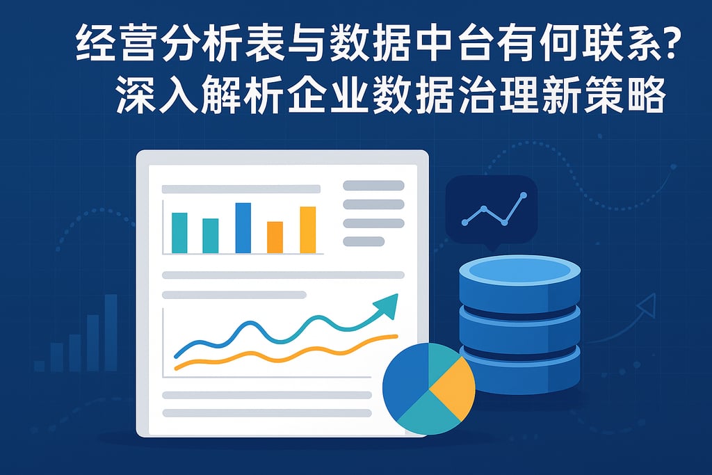 经营分析表与数据中台有何联系？深入解析企业数据治理新策略