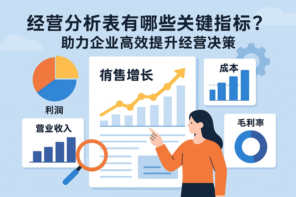 经营分析表有哪些关键指标？助力企业高效提升经营决策