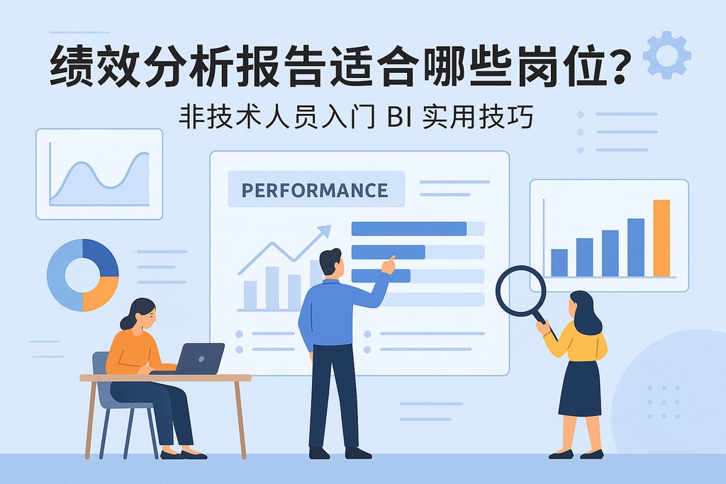 绩效分析报告适合哪些岗位？非技术人员入门BI实用技巧