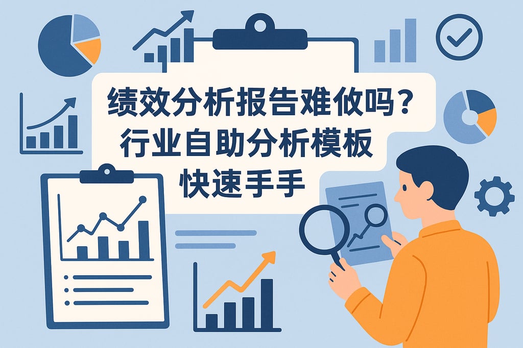 绩效分析报告难做吗？行业自助分析模板快速上手指南