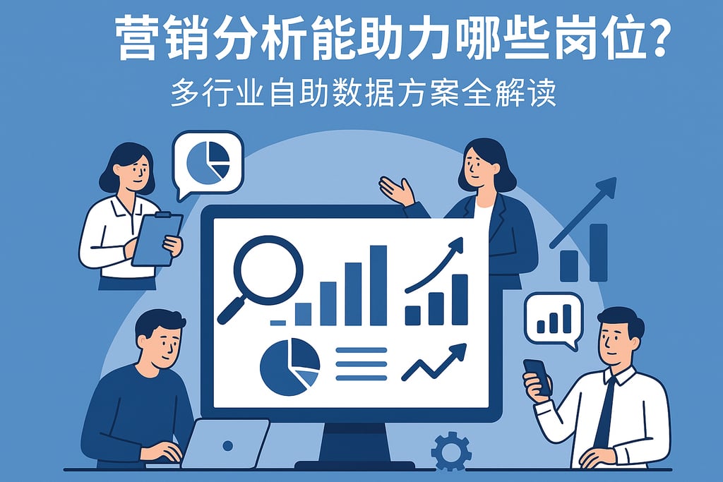 营销分析能助力哪些岗位？多行业自助数据方案全解读