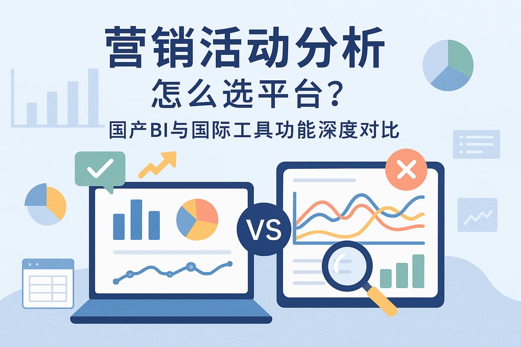 营销活动分析怎么选平台？国产BI与国际工具功能深度对比