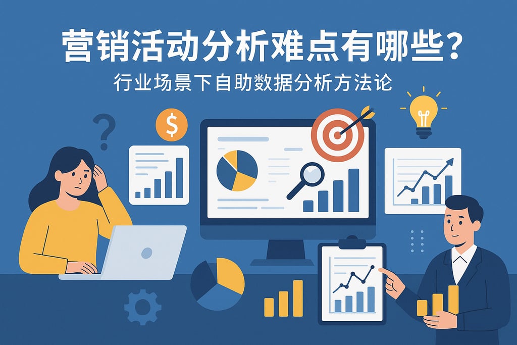 营销活动分析难点有哪些？行业场景下自助数据分析方法论