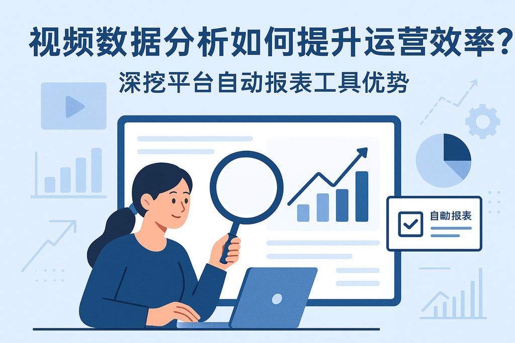 视频数据分析如何提升运营效率？深挖平台自动报表工具优势