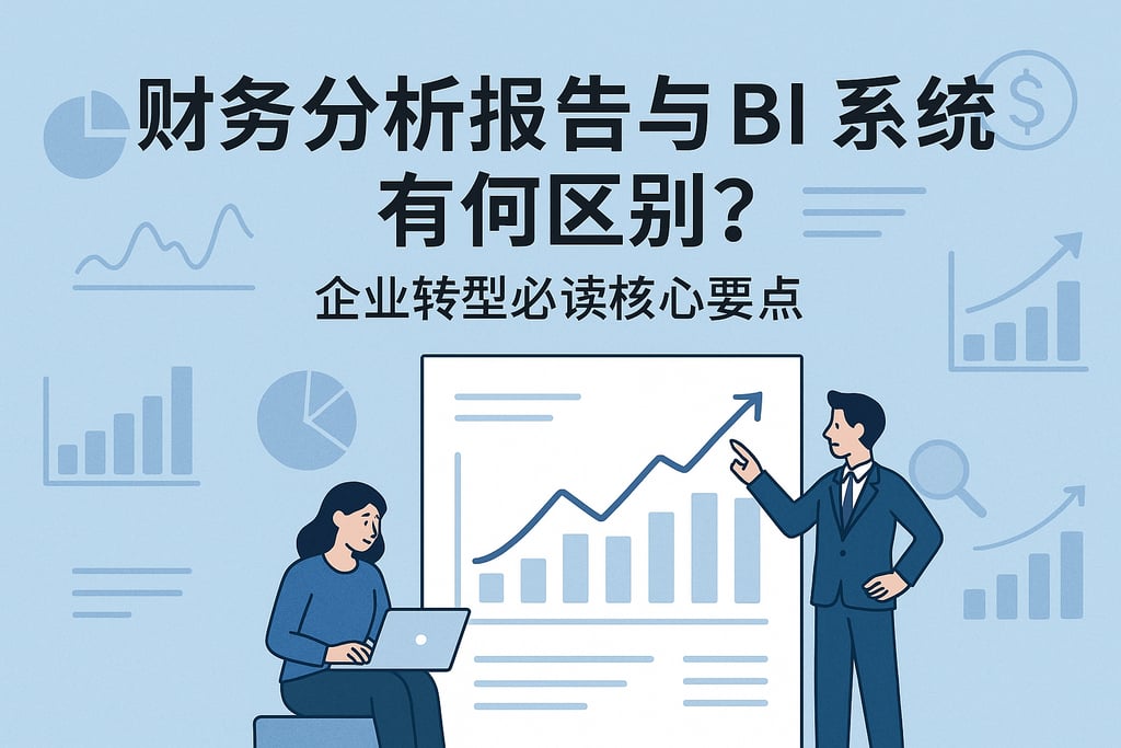 财务分析报告与BI系统有何区别？企业转型必读核心要点