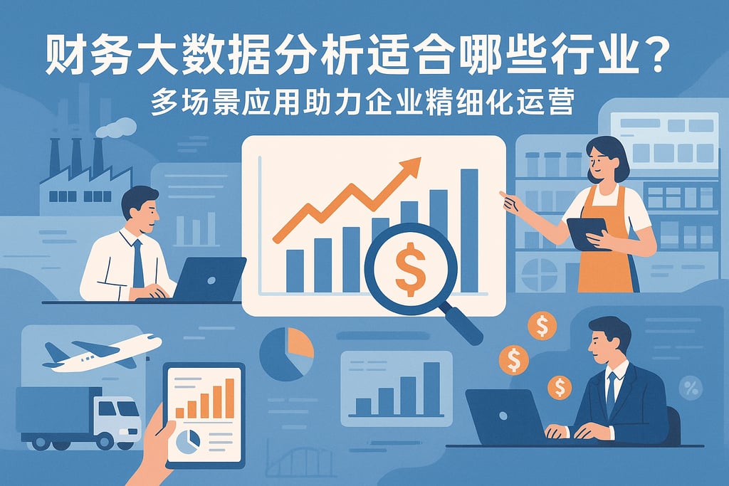 财务大数据分析适合哪些行业？多场景应用助力企业精细化运营