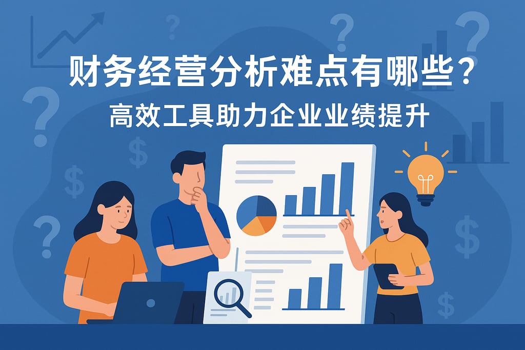 财务经营分析难点有哪些？高效工具助力企业业绩提升