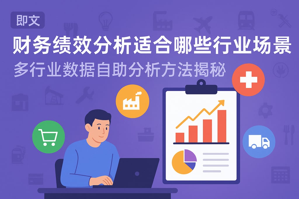财务绩效分析适合哪些行业场景？多行业数据自助分析方法揭秘