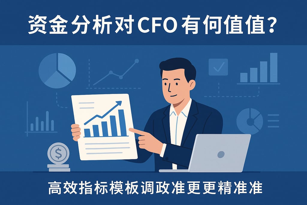资金分析对CFO有何价值？高效指标模板让决策更精准