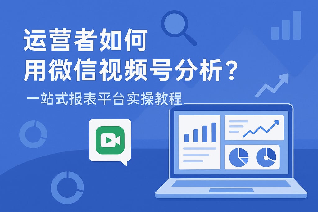 运营者如何用微信视频号分析？一站式报表平台实操教程