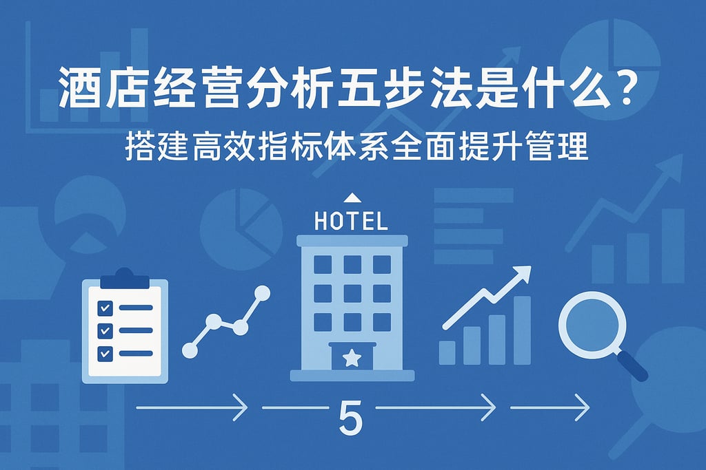 酒店经营分析五步法是什么？搭建高效指标体系全面提升管理