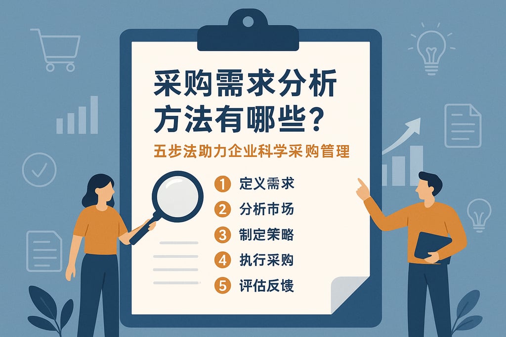 采购需求分析方法有哪些？五步法助力企业科学采购管理