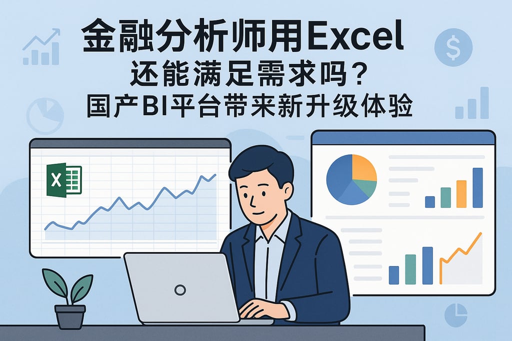 金融分析师用Excel还能满足需求吗？国产BI平台带来新升级体验