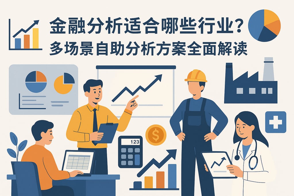 金融分析适合哪些行业？多场景自助分析方案全面解读