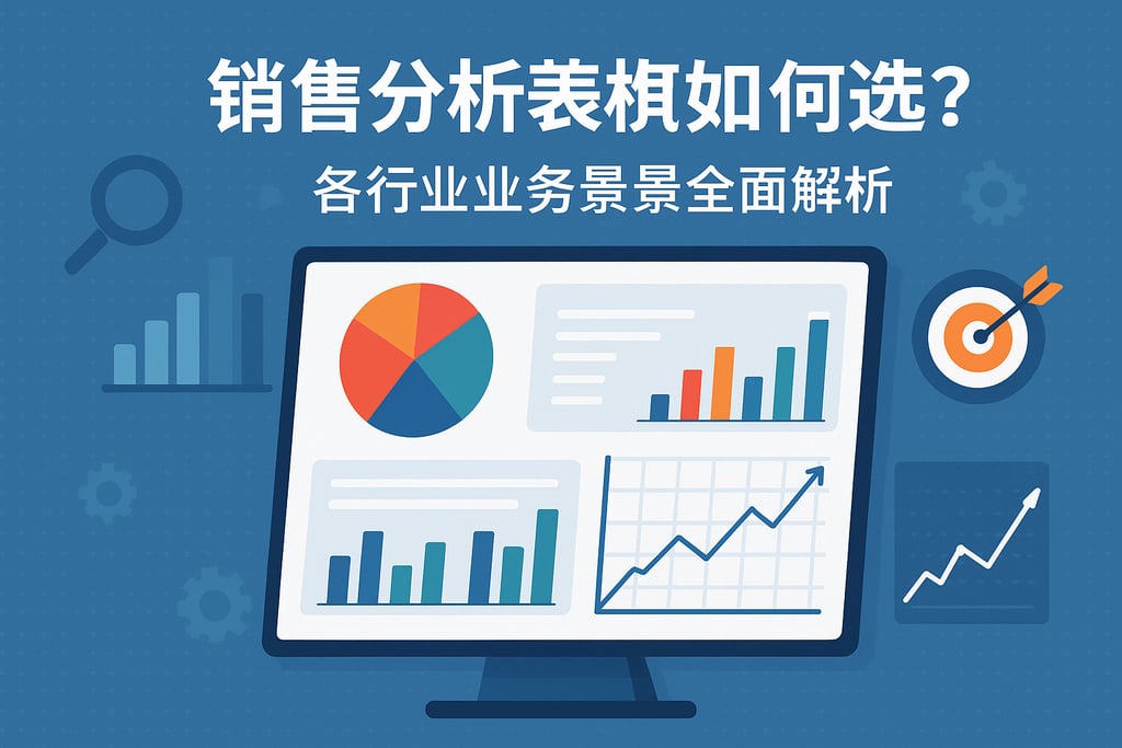 销售分析报表模板如何选择？各行业业务场景全面解析