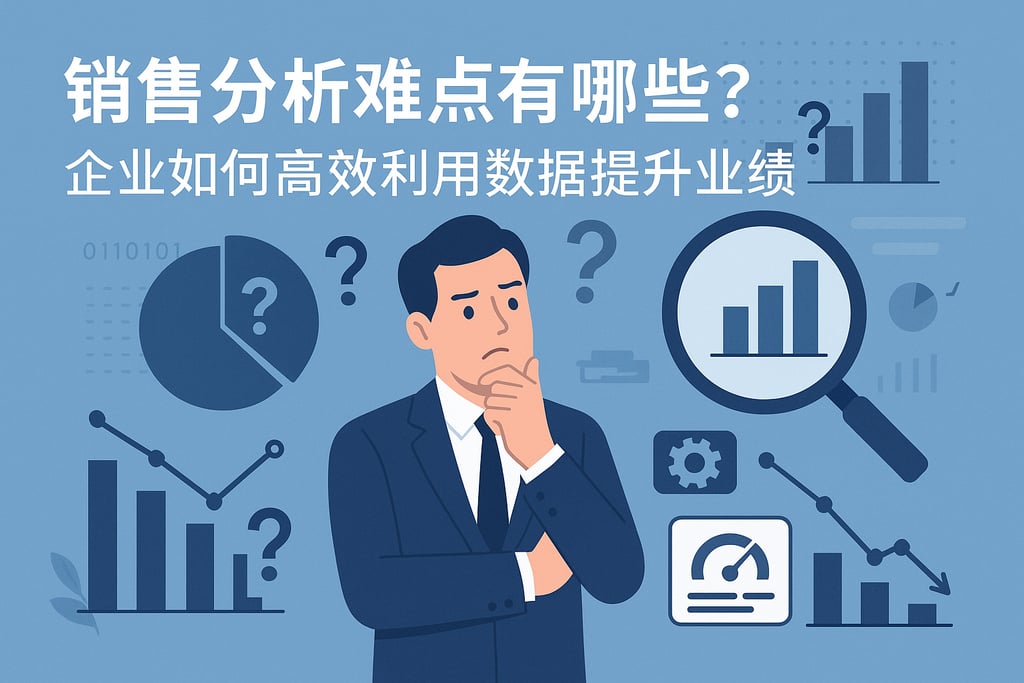 销售分析难点有哪些？企业如何高效利用数据提升业绩