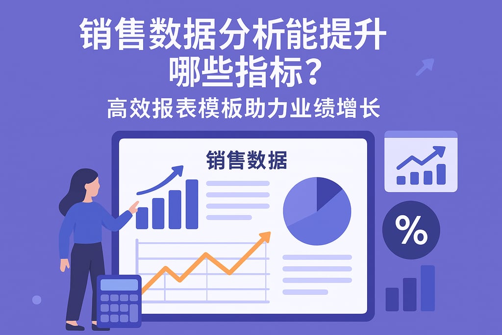 销售数据分析能提升哪些指标？高效报表模板助力业绩增长