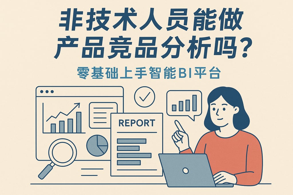 非技术人员能做产品竞品分析吗？零基础上手智能BI平台