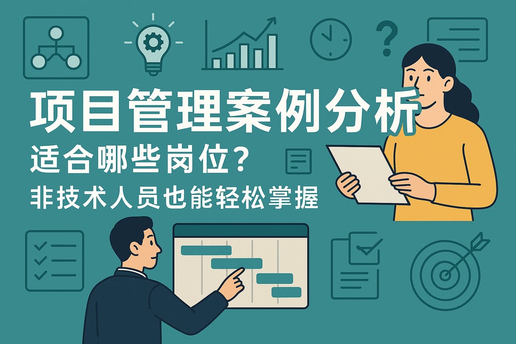 项目管理案例分析适合哪些岗位？非技术人员也能轻松掌握