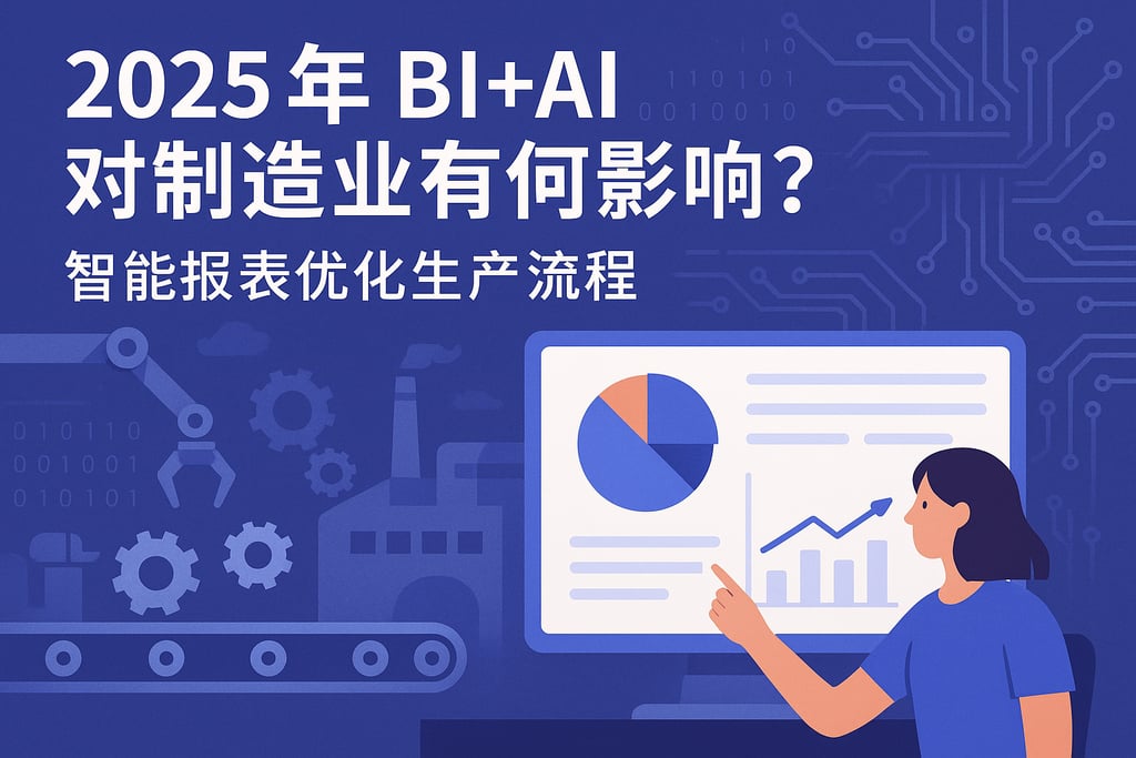 2025年BI+AI对制造业有何影响？智能报表优化生产流程