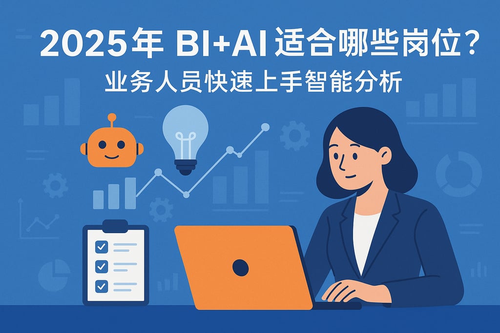2025年BI+AI适合哪些岗位？业务人员快速上手智能分析