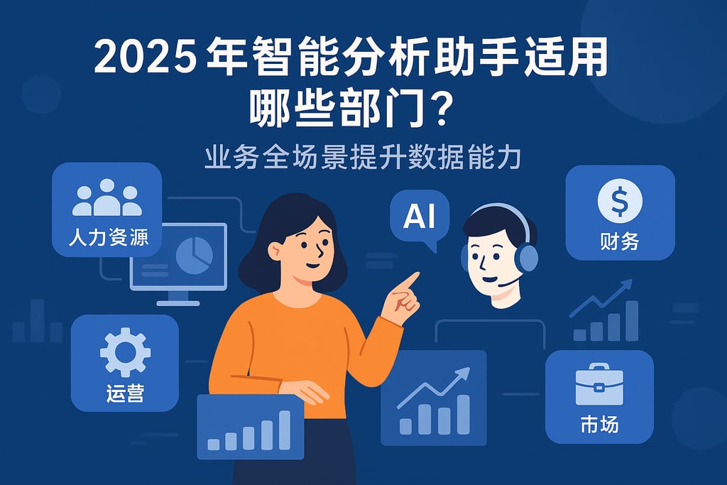2025年智能分析助手适用于哪些部门？业务全场景提升数据能力