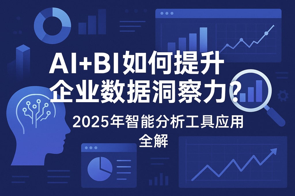 AI+BI如何提升企业数据洞察力？2025年智能分析工具应用全解