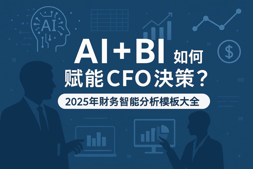 AI+BI如何赋能CFO决策？2025年财务智能分析模板大全
