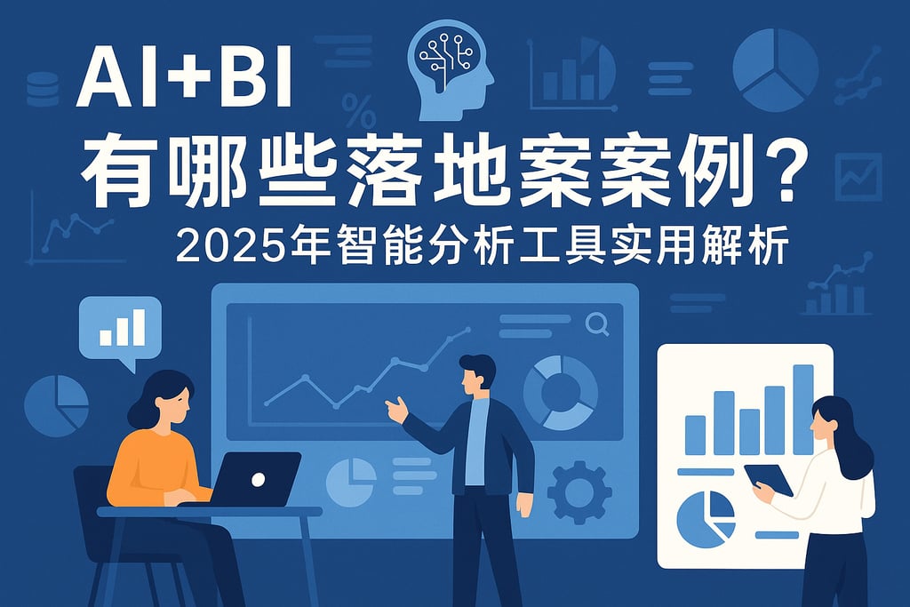 AI+BI有哪些落地案例？2025年智能分析工具实用解析