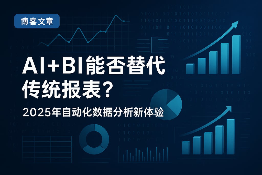 AI+BI能否替代传统报表？2025年自动化数据分析新体验