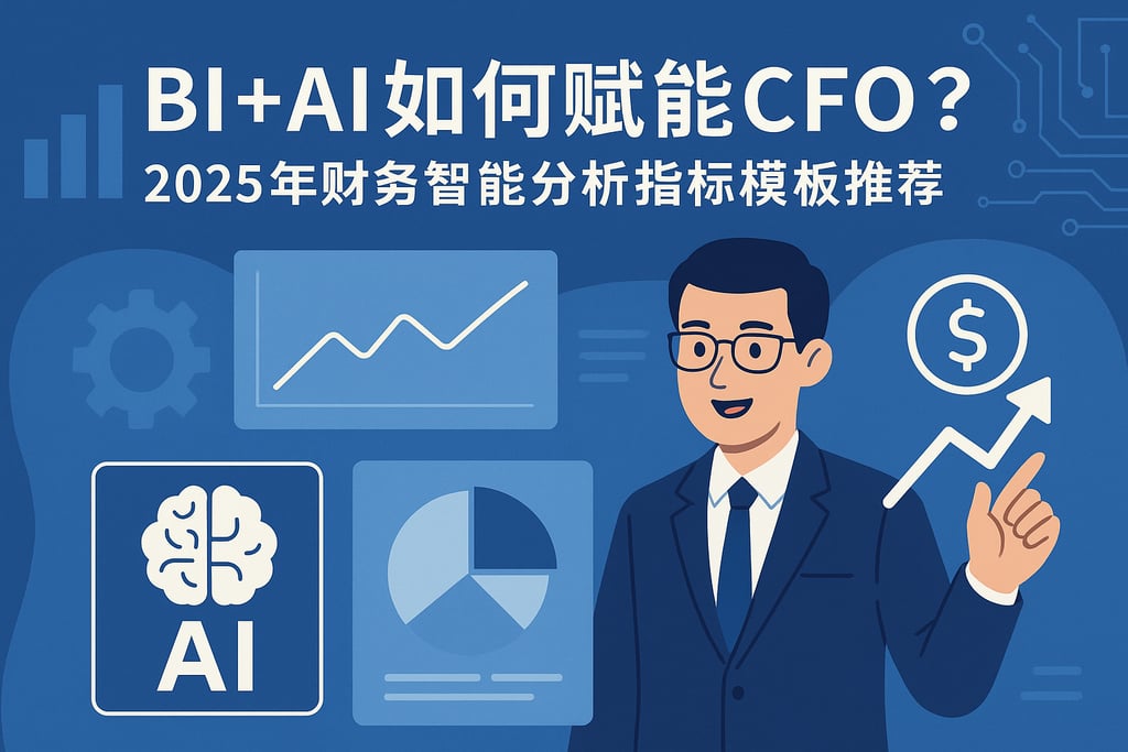 BI+AI如何赋能CFO？2025年财务智能分析指标模板推荐