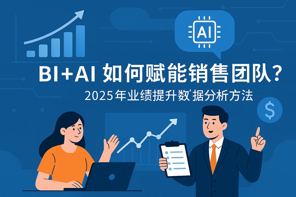 BI+AI如何赋能销售团队？2025年业绩提升数据分析方法