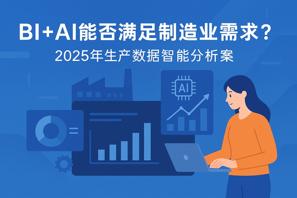 BI+AI能否满足制造业需求？2025年生产数据智能分析方案