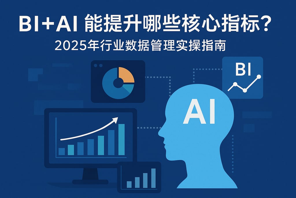 BI+AI能提升哪些核心指标？2025年行业数据管理实操指南