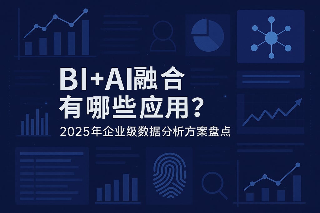 BI+AI融合有哪些应用？2025年企业级数据分析方案盘点