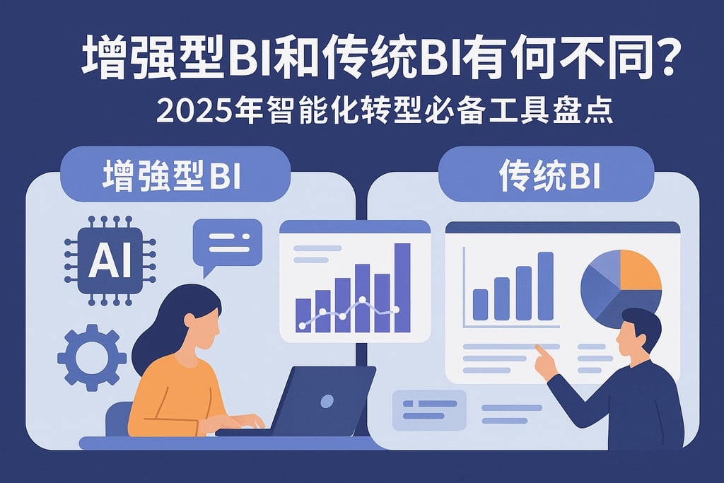 增强型BI和传统BI有何不同？2025年智能化转型必备工具盘点