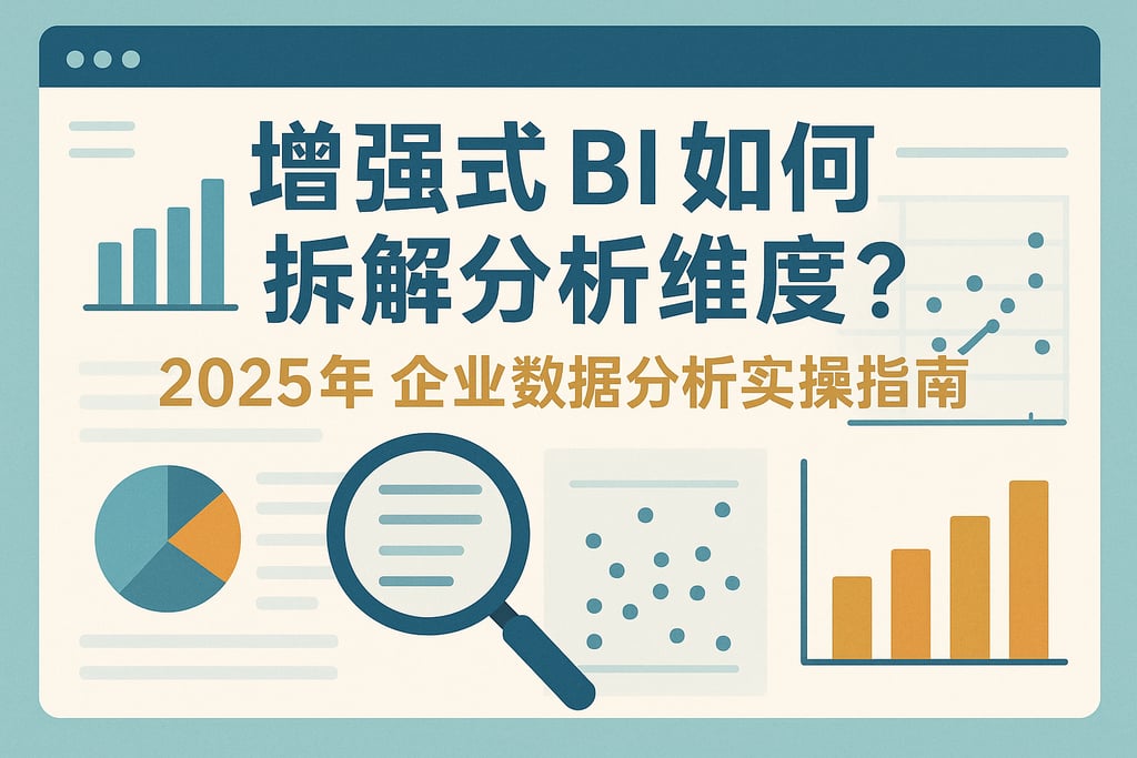 增强式BI如何拆解分析维度？2025年企业数据分析实操指南