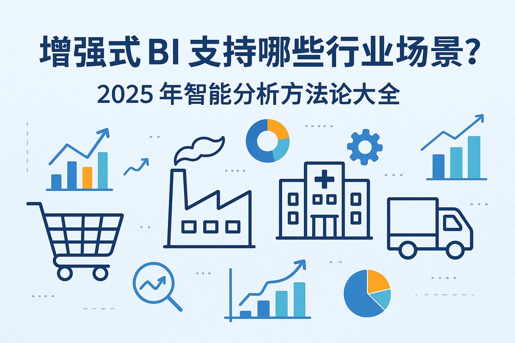 增强式BI支持哪些行业场景？2025年智能分析方法论大全