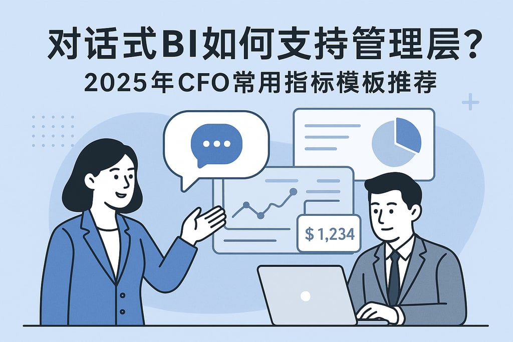 对话式BI如何支持管理层？2025年CFO常用指标模板推荐