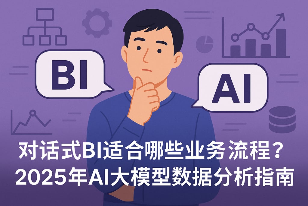 对话式BI适合哪些业务流程？2025年AI大模型数据分析指南