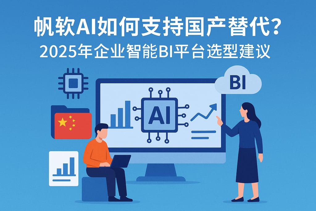 帆软AI如何支持国产替代？2025年企业智能BI平台选型建议