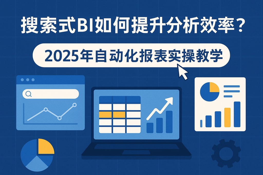 搜索式BI如何提升分析效率？2025年自动化报表实操教学