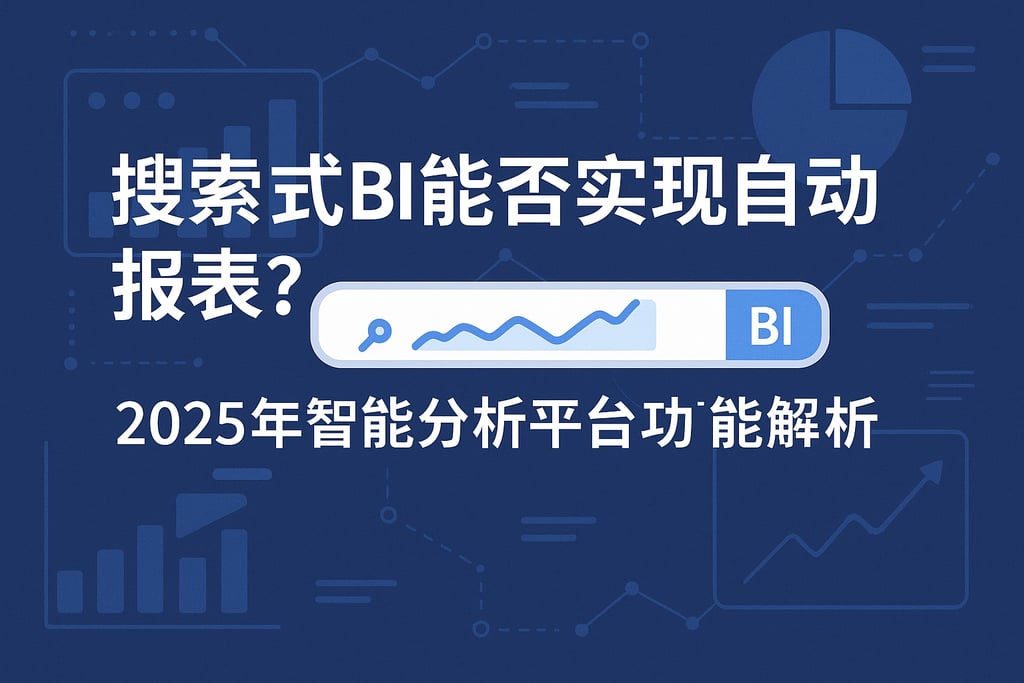 搜索式BI能否实现自动报表？2025年智能分析平台功能解析