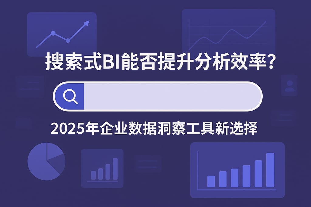 搜索式BI能否提升分析效率？2025年企业数据洞察工具新选择